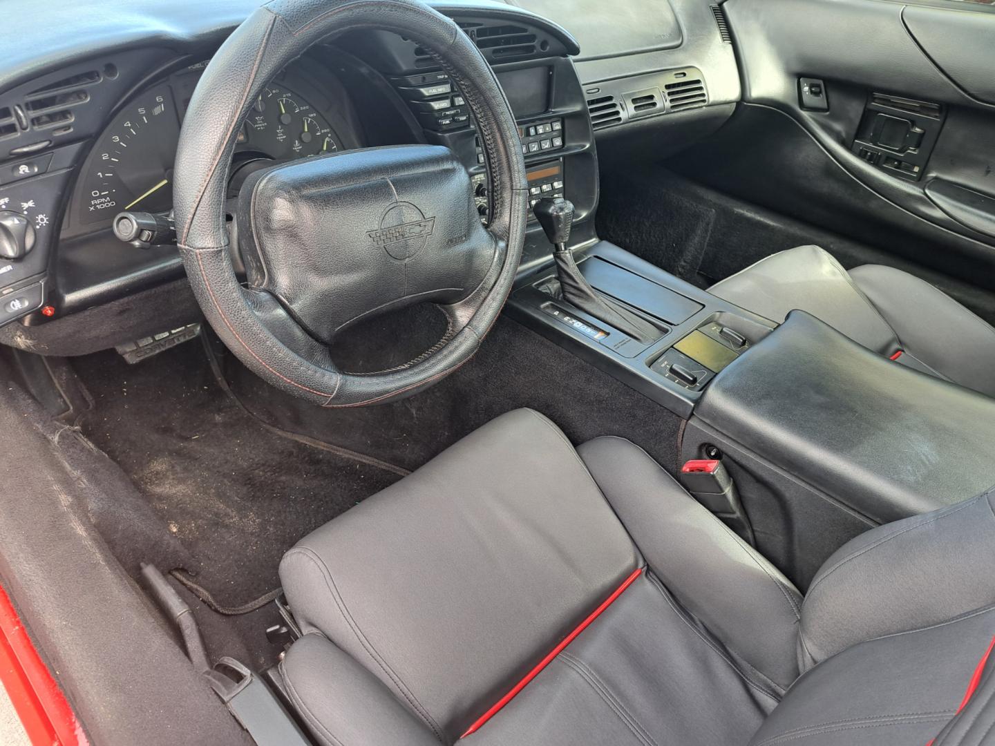 1995 RED /BLACK Chevrolet Corvette Coupe (1G1YY22PXS5) with an 5.7L V8 OHV 12V engine, AUTOMATIC transmission, located at 1181 Aurora Rd, Melbourne, FL, 32935, (321) 241-1100, 28.132914, -80.639175 - Photo#6